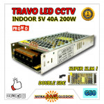 Power Supply Trafo Indoor Promo DC 5V 40A 200W | SLIM + FAN